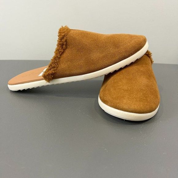 NWB CASLON Alise Brown Chestnut Slip On Flat Mules (9.5) - Picture 4 of 7